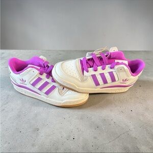 Adidas Forum Low CL “Cloud White Purple Burst